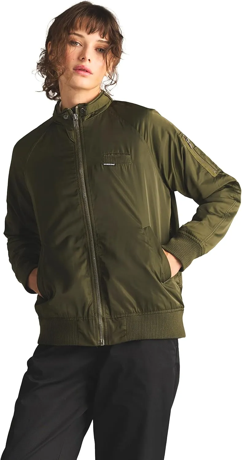 Members Only Women's Satin Bomber Jacket