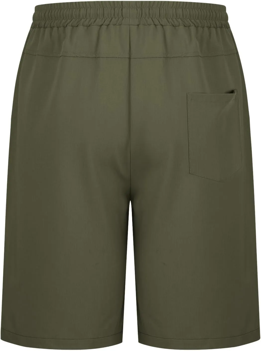 Men Athletic Shorts Summer Casual Cargo Shorts Elastic High Waisted Shorts Workout Golf Drawstring Shorts with Pocket