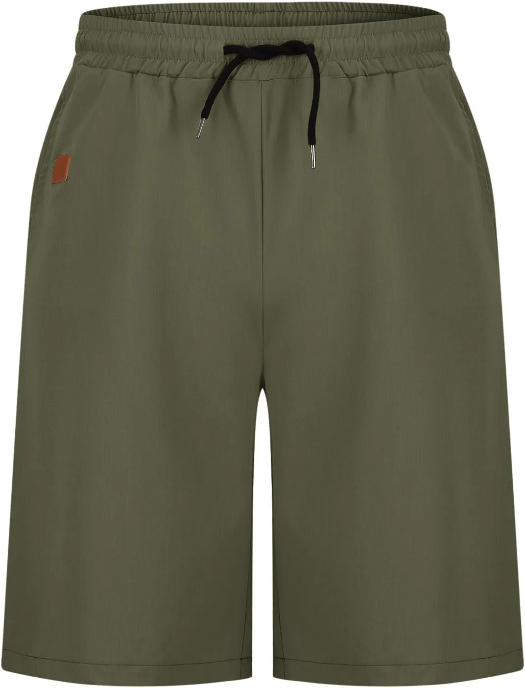 Men Athletic Shorts Summer Casual Cargo Shorts Elastic High Waisted Shorts Workout Golf Drawstring Shorts with Pocket