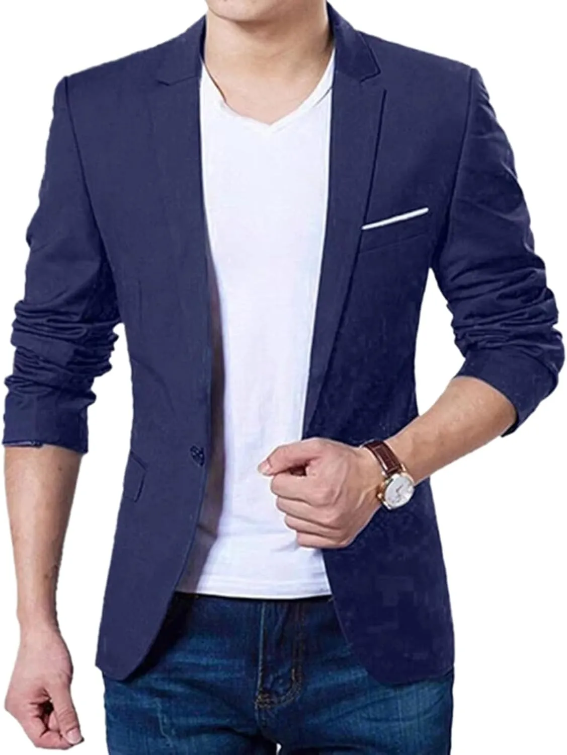 Men Business Suit Coat Men Slim Fit Blazer Suit Jacket Casual Suit Blazer Men Clothing