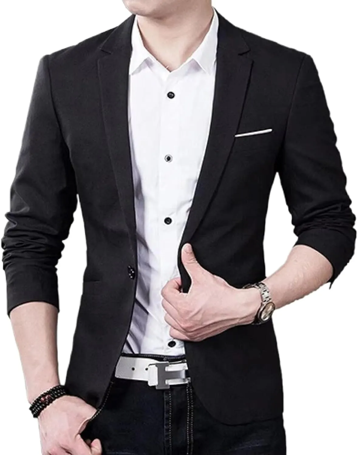 Men Business Suit Coat Men Slim Fit Blazer Suit Jacket Casual Suit Blazer Men Clothing