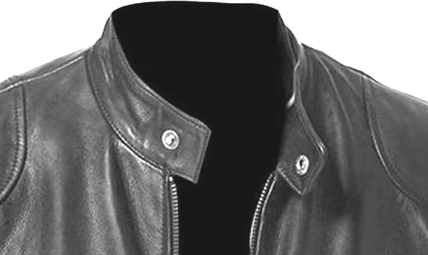 Men Faux Leather Biker Jackets Stand Collar Bomber Motorcycle Outwear Windbreaker Zip-up Slim Fit Jacket