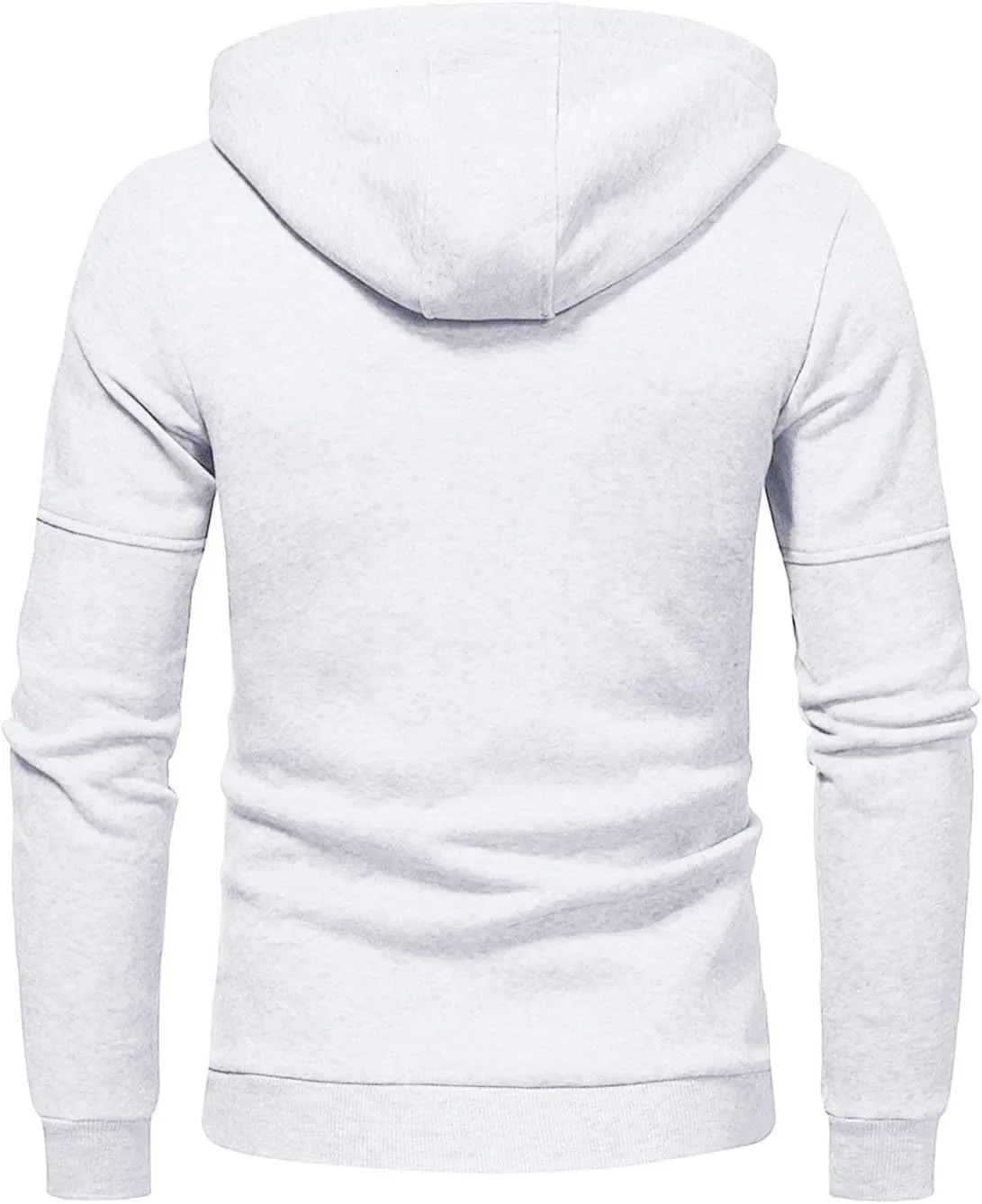Men Hoodies Casual Hoodies for Men with Zip Pockets Full Zip Long Sleeve Sweatshirt Slim Fit Gym Sports Hooded Jacket