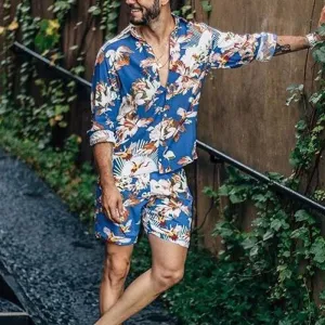 Men Style Printed Two-Piece Sets