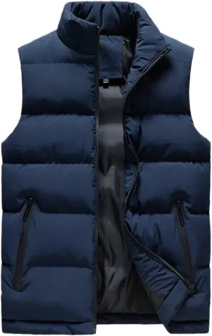 Men Winter Vests Women Short Bright Color Vest Cotton Padded Sleeveless Jacket Waistcoat