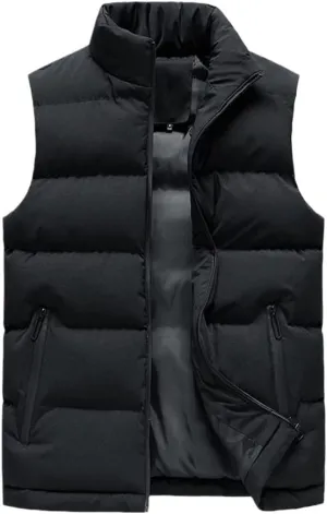 Men Winter Vests Women Short Bright Color Vest Cotton Padded Sleeveless Jacket Waistcoat