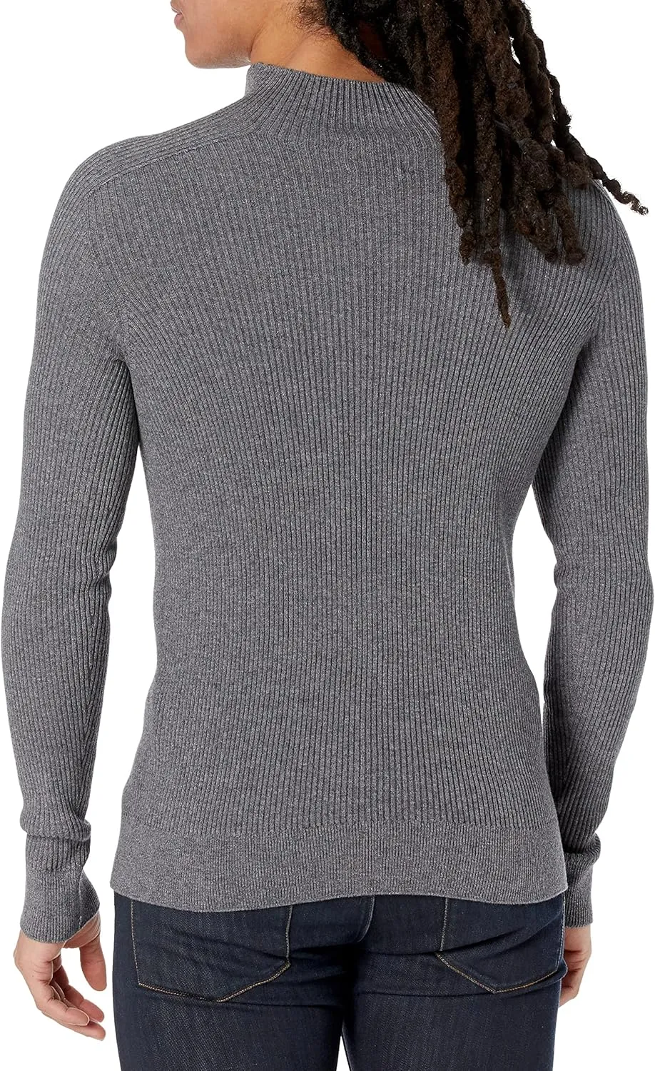 Men's 3D Turtleneck Ribbed Sweater