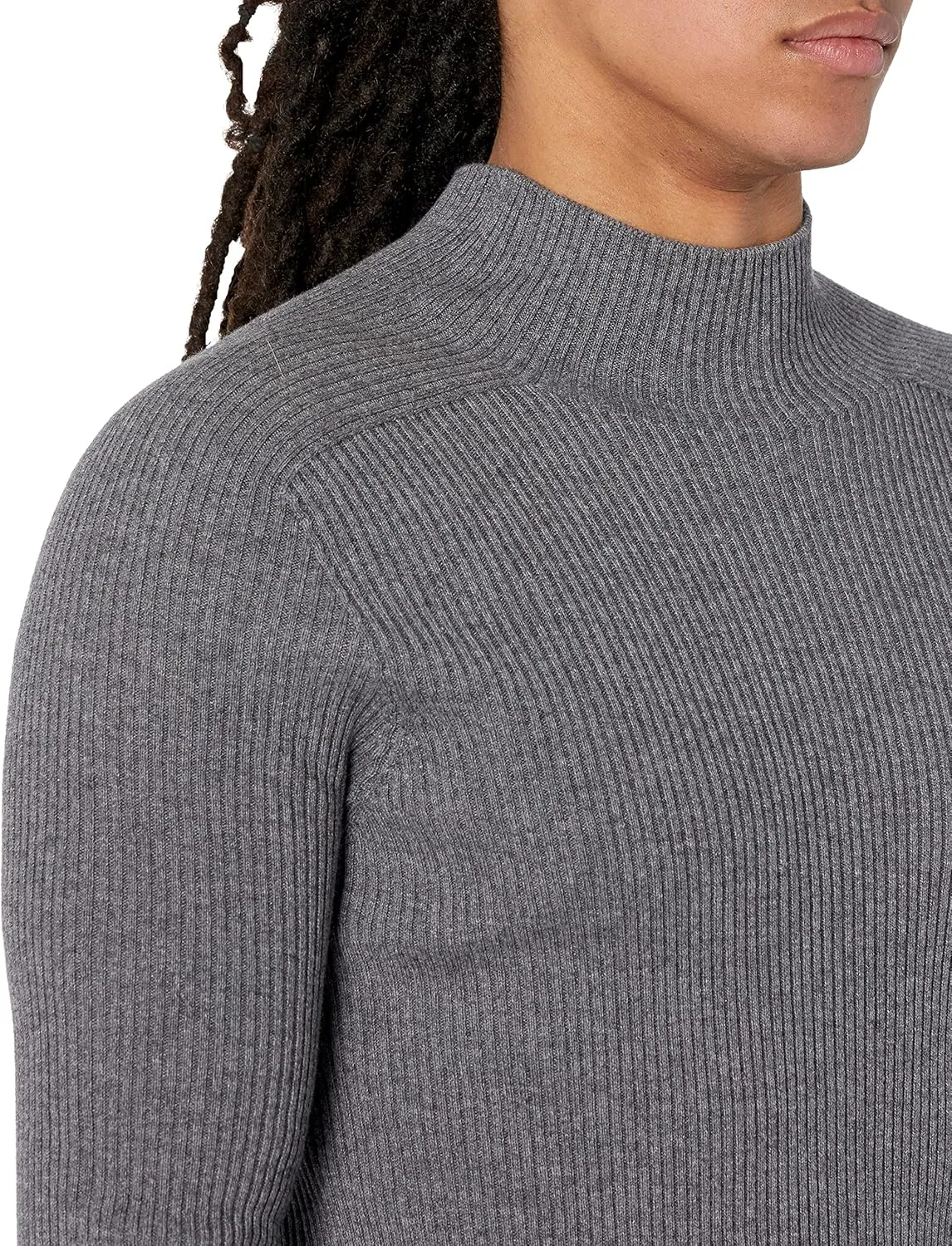 Men's 3D Turtleneck Ribbed Sweater