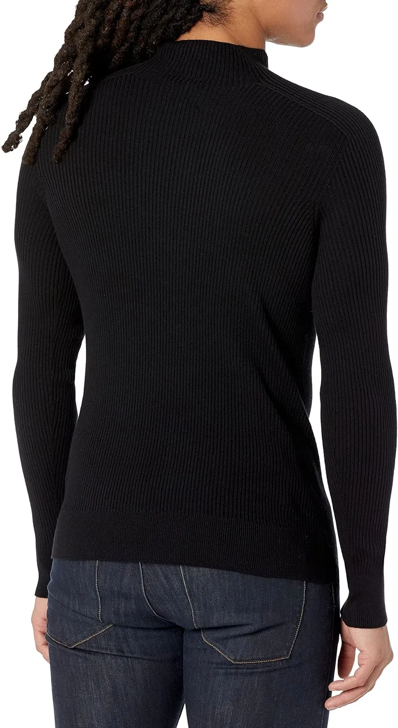 Men's 3D Turtleneck Ribbed Sweater