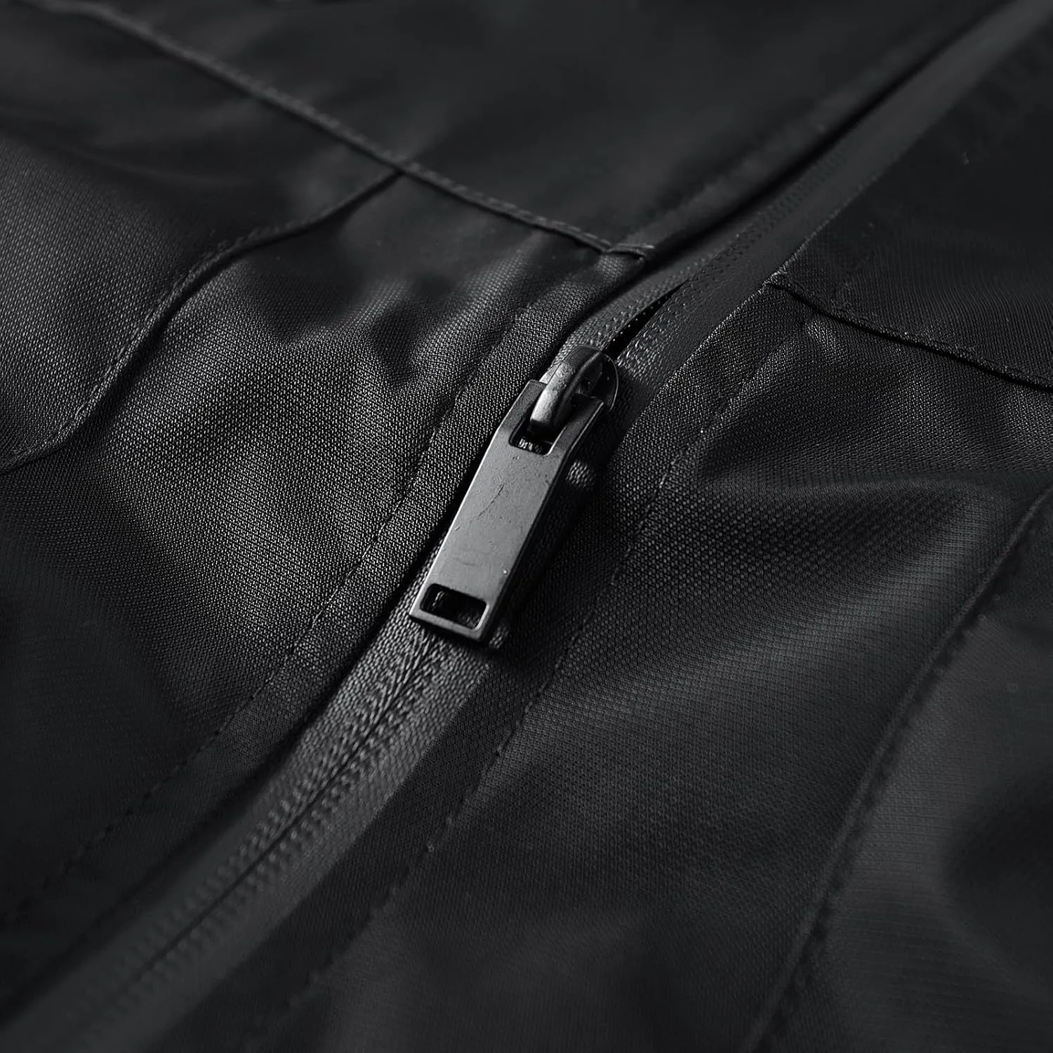 Men's Baseball Collar Jacket Multi-Pocket Jacket Thin Windproof Multi-Zip Flight Jacket