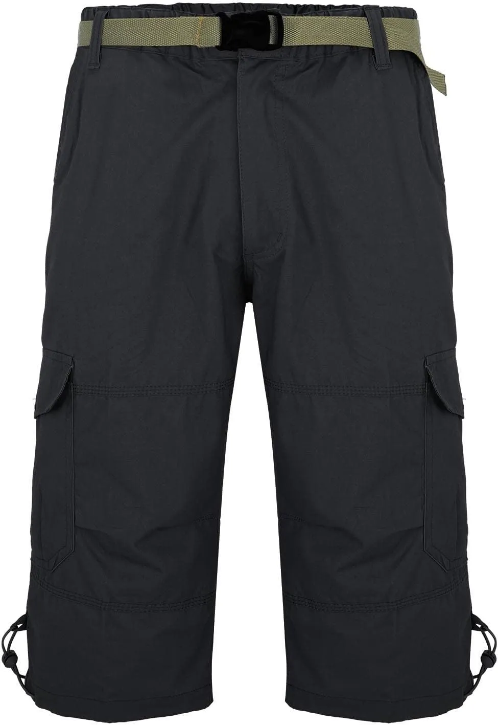 Mens Cargo Pants Loose Fit Workout Capri Pants Fashion Outdoor Sportswear Hiking Cargos Capris Mens Hiking Pants