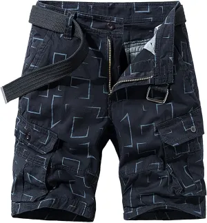 Mens Cargo Shorts Classic Fit Lightweight Ripstop Pants Hiking Outdoor Work Short Trousers with Multi Pocket