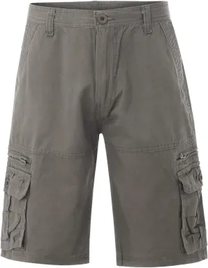 Mens Cargo Shorts Classic Fit Lightweight Ripstop Pants Hiking Outdoor Work Short Trousers with Multi Pocket