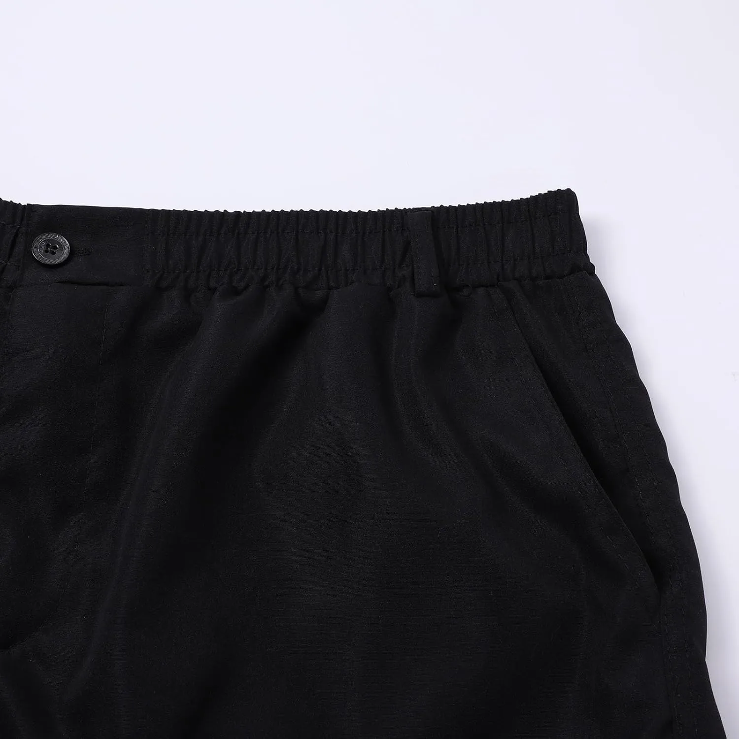 Men's Casual Cargo Pants Drawstring Elastic Waist Hiking Pants Workout Joggers Sweatpants Streetwear Trousers