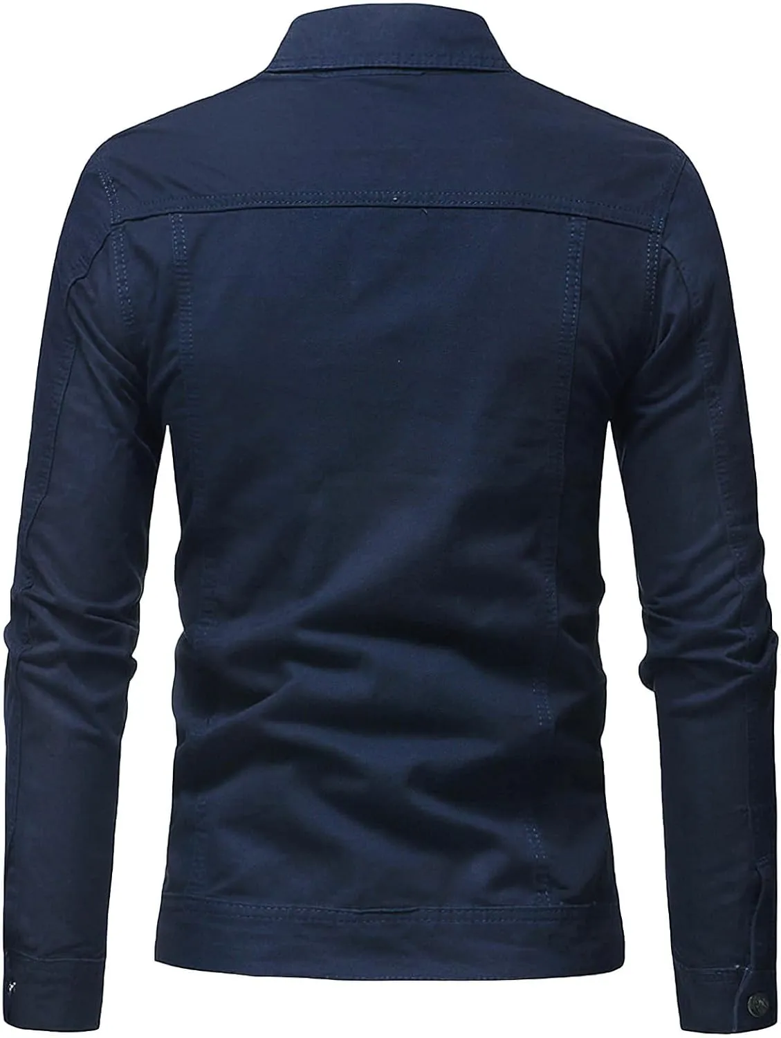 Men's Casual Classic Denim Jacket Slim Fit Fashion Jean Coat