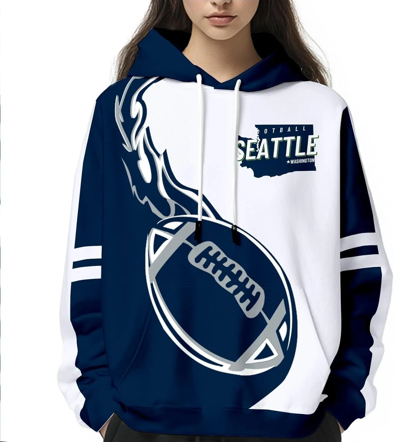 Men's City Football Hoodies Stylish Fans Gifts Sweatshirt Plus Size Lightweight Long Sleeve Game Day Pullover Apparel