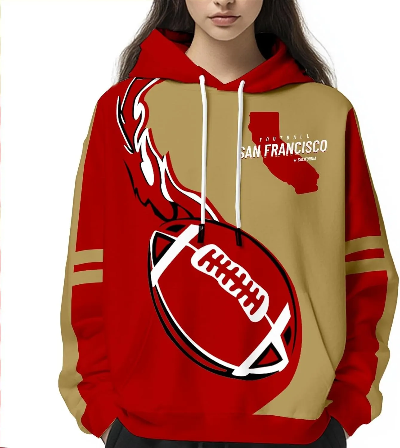 Men's City Football Hoodies Stylish Fans Gifts Sweatshirt Plus Size Lightweight Long Sleeve Game Day Pullover Apparel