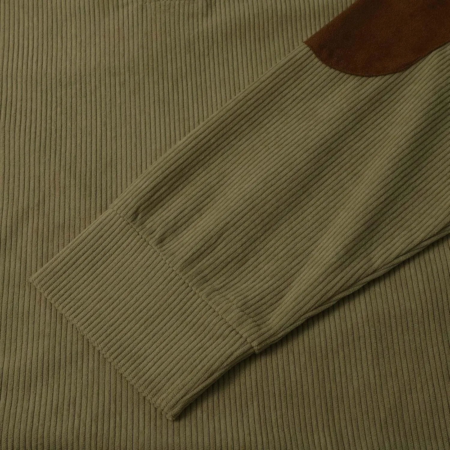 Mens Corduroy Shirts Casual Lapel Collar Button Up Pullover Mock Neck Long Sleeve Sweaters Casual Polo Sweatshirts