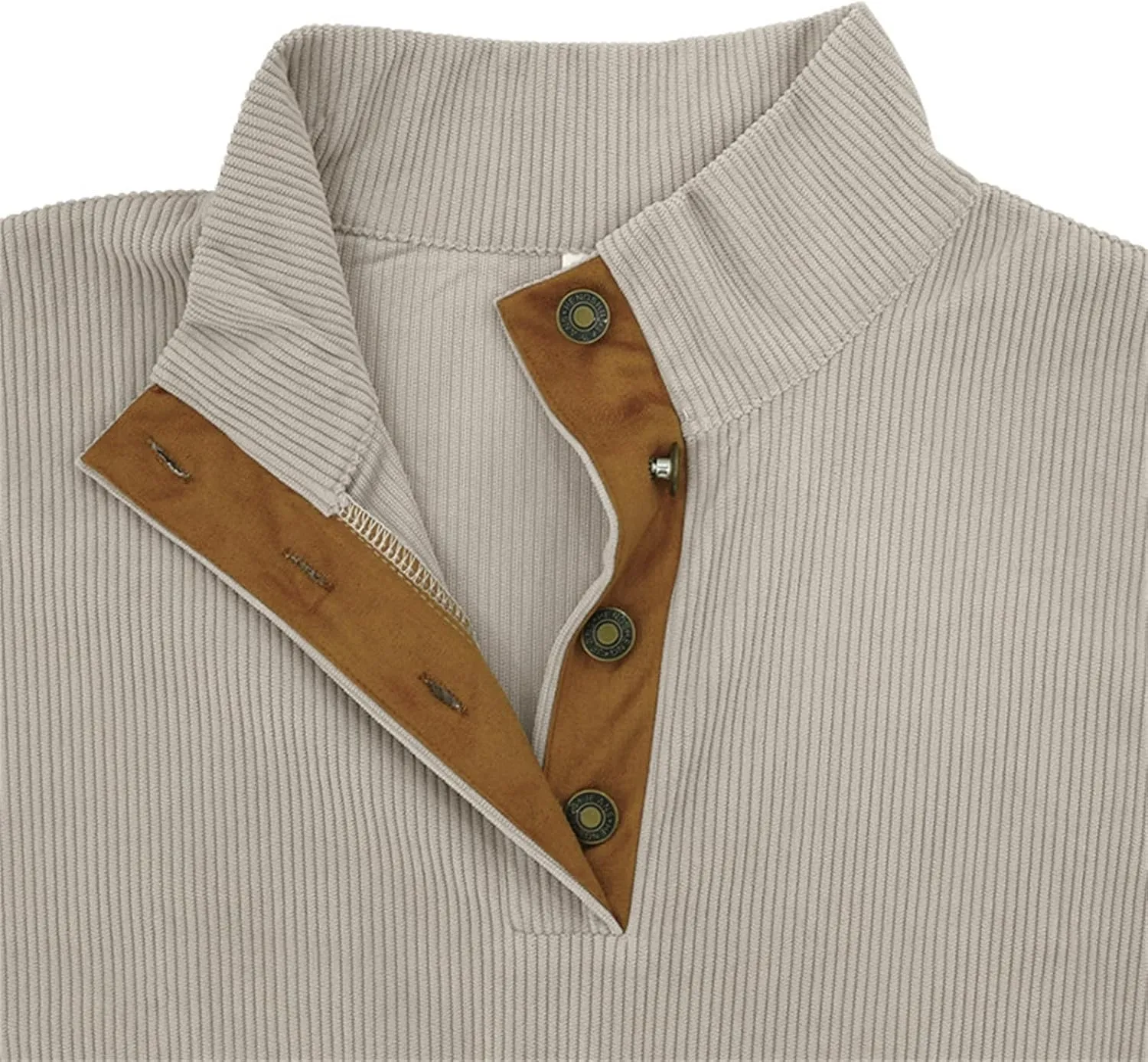 Mens Corduroy Sweatshirt American Flag Print Pullover Sweater 1/4 Button Up Henly Collar Patriotic Polo Shirts