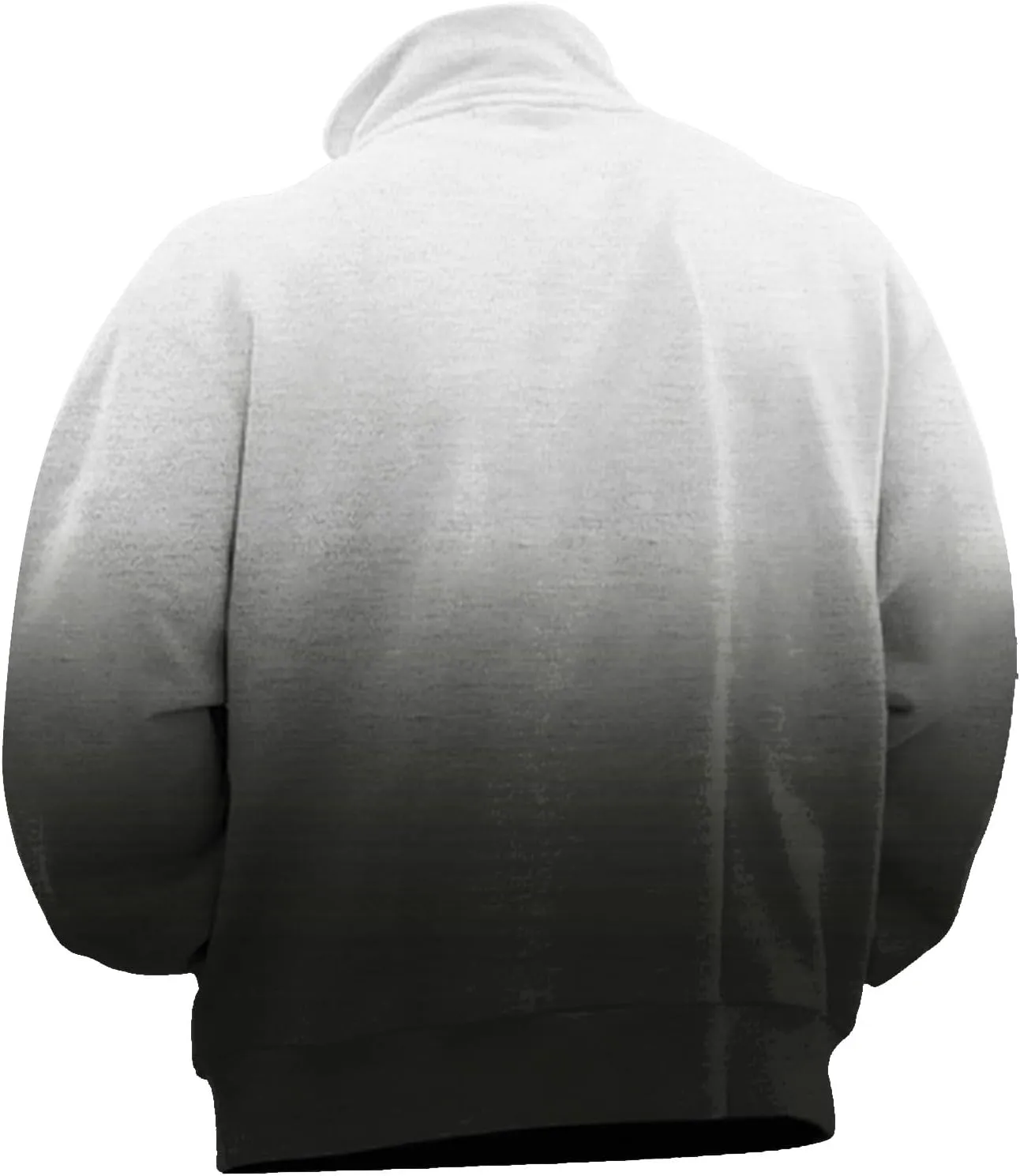 Men's Corduroy Sweatshirt Fleece Quarter Button Gradient Pullover 1/4 Button Down Stand Collar Ombre Casual Tops