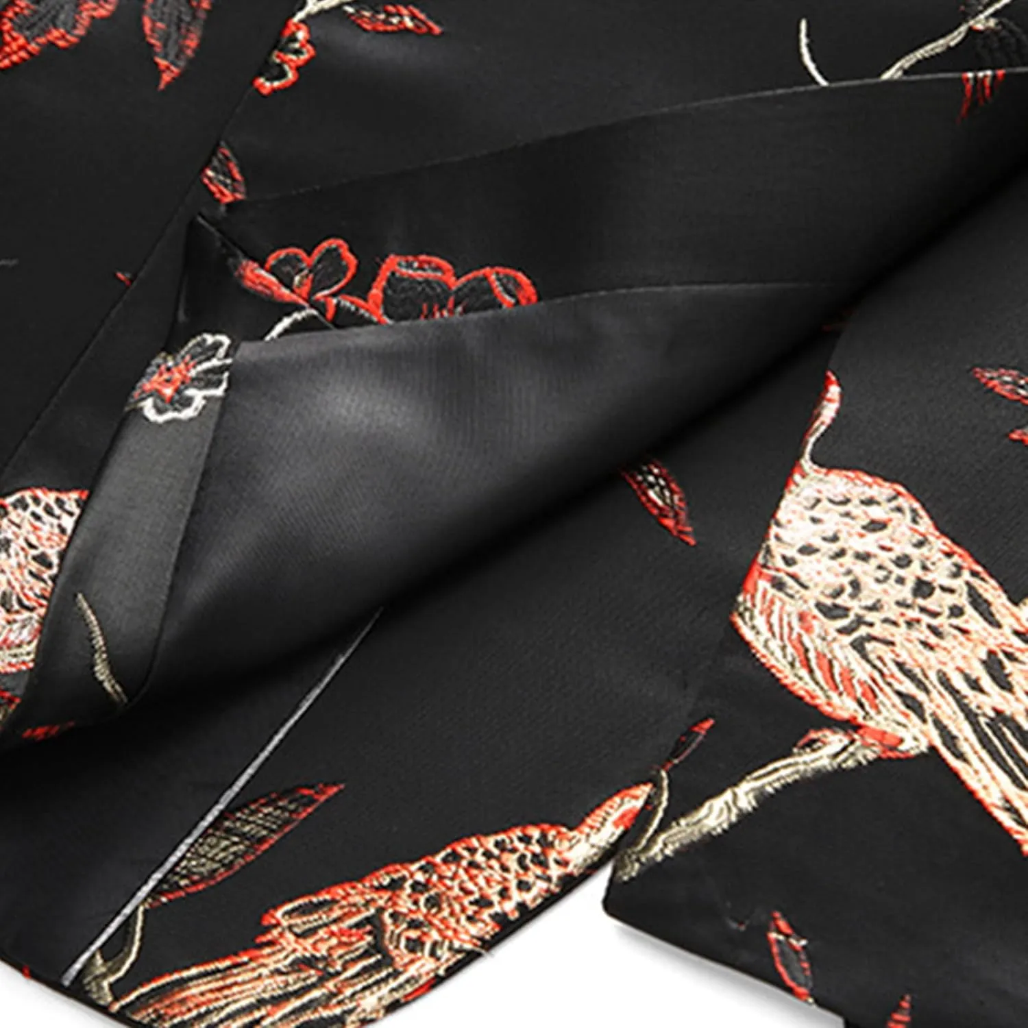 Men's Dress Party Floral Suit Jacket Floral Tuxedo Jackets Notched Lapel Slim Fit One Button Stylish Blazer