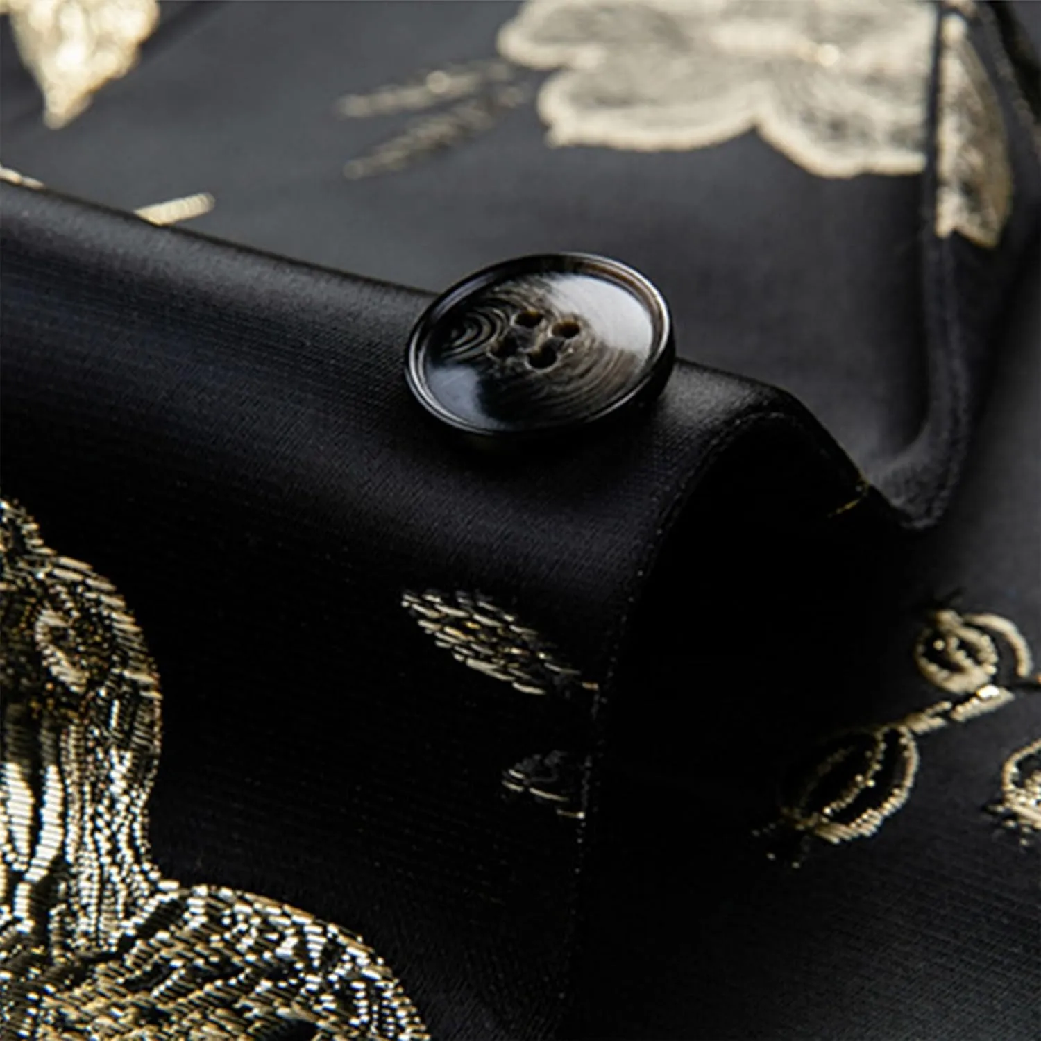 Men's Dress Party Floral Suit Jacket Floral Tuxedo Jackets Notched Lapel Slim Fit One Button Stylish Blazer