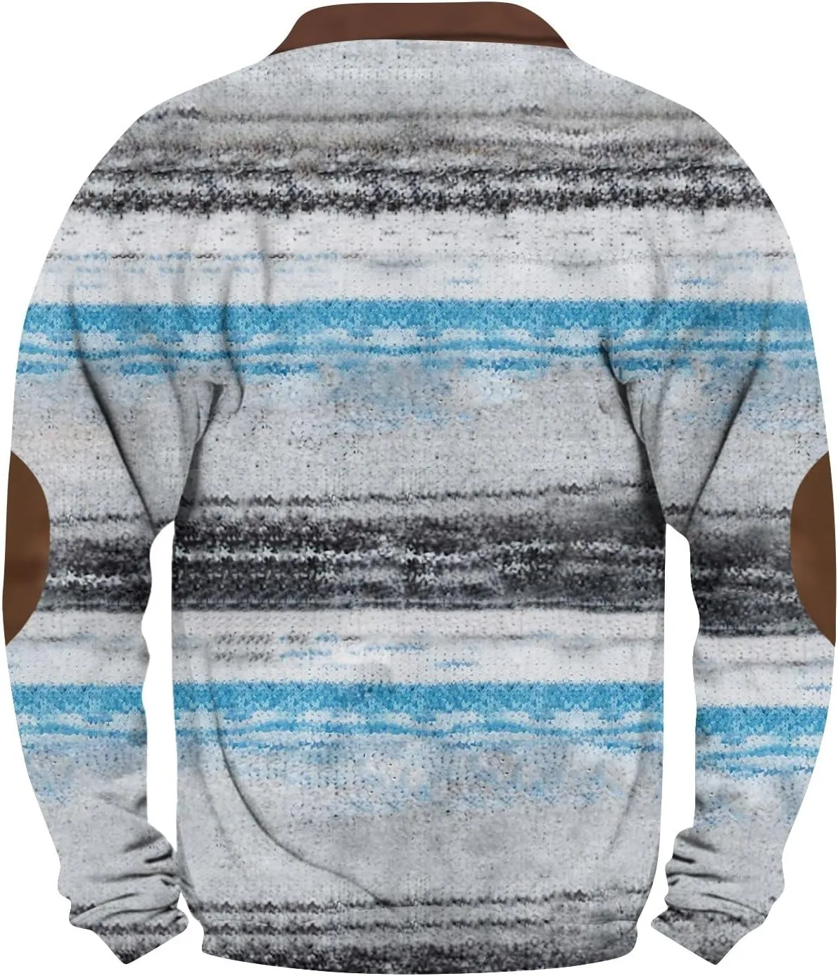 Mens Fall Workout Fashion Prints Long Sleeve V-Neck Casual Zip Up Vintage Cardigan Sweatshirts
