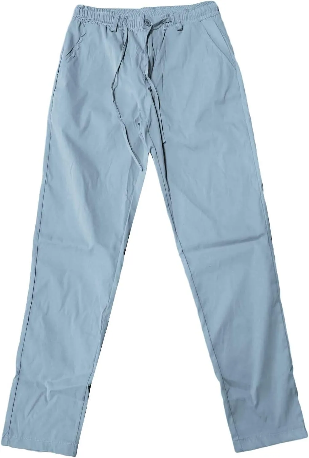 Mens Fashion Stretch Dress Pants Slim Fit Skinny Flat-Front Chino Pants Big and Tall Business Skinny Golf Trousers