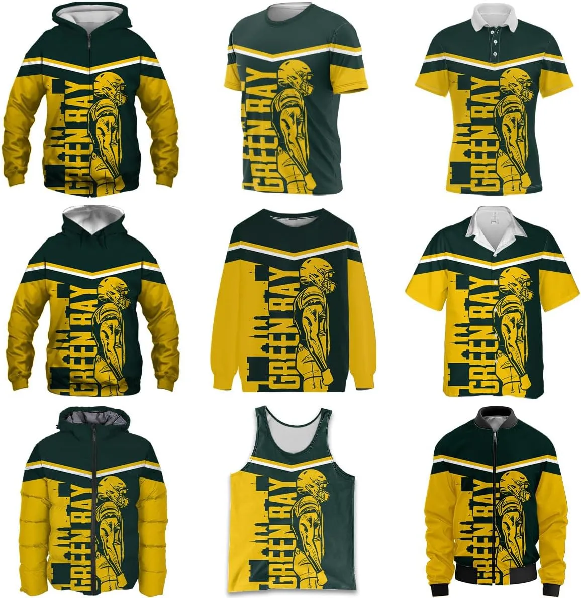 Mens Football American Personalized Puffer Jacket Down Jacket Custom Name Number City Pride for Players Fans Gift S-5XL