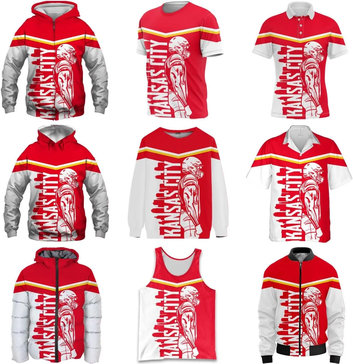 Mens Football American Personalized Puffer Jacket Down Jacket Custom Name Number City Pride for Players Fans Gift S-5XL