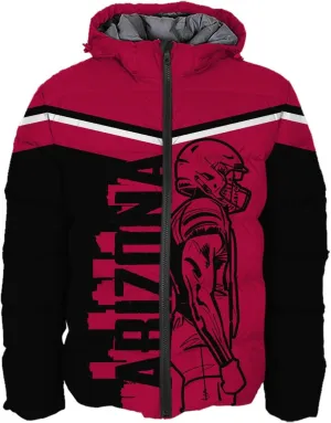 Mens Football American Personalized Puffer Jacket Down Jacket Custom Name Number City Pride for Players Fans Gift S-5XL