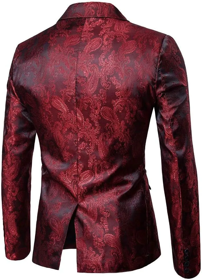 Mens Formal 2 Suit Jacket for Men Business Wedding Party Jacket Coat Pants Suit Coat Black Suit Jacket Mens Blazer