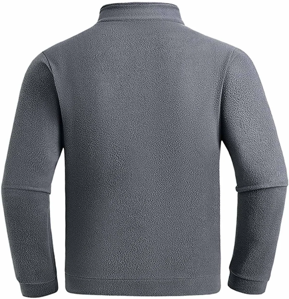 Mens Half Zip Pullover Sweaters Thermal Stylish Long Sleeve Mock Neck Sweatshirts Soft Shearling Fuzzy Fleece Sweater