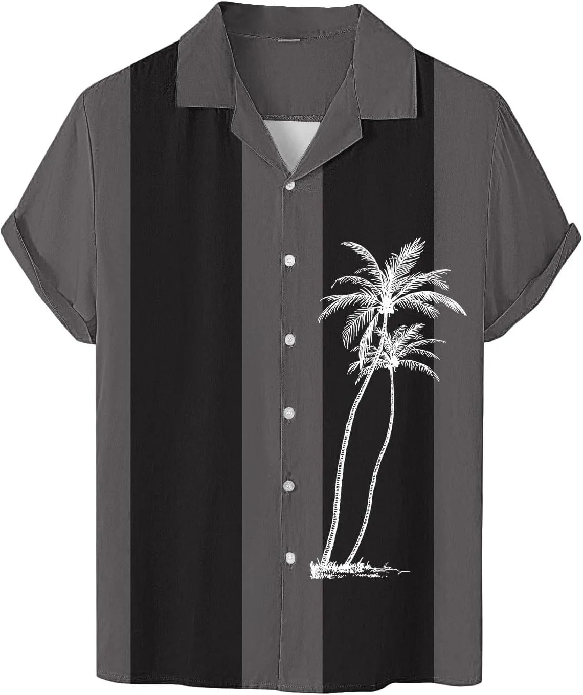 Mens Hawaiian Shirt Short Sleeves Button Down Casual T Shirts Oversize Funny Print Summer Beach Wedding Party Tee Top