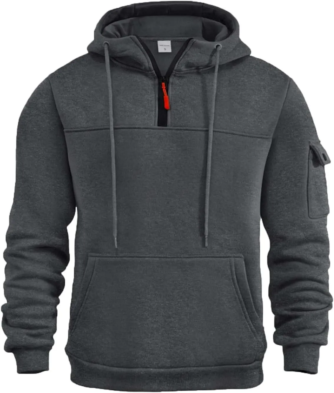 Mens Hoodies Fleece Casual Coats Autumn Classic Trendy Long Sleeve Multi Pocket Zipper Blouse Jacket Fashion Tops
