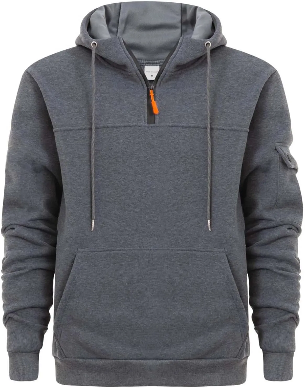 Mens Hoodies Fleece Casual Coats Autumn Classic Trendy Long Sleeve Multi Pocket Zipper Blouse Jacket Fashion Tops