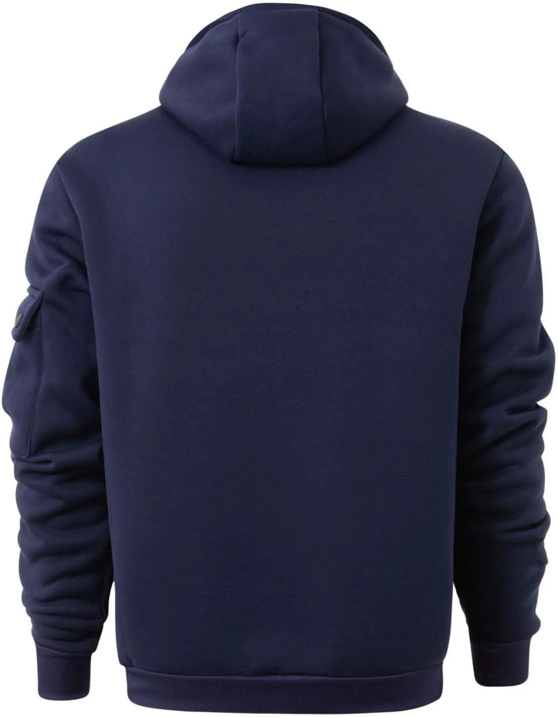 Mens Hoodies Fleece Casual Coats Autumn Classic Trendy Long Sleeve Multi Pocket Zipper Blouse Jacket Fashion Tops
