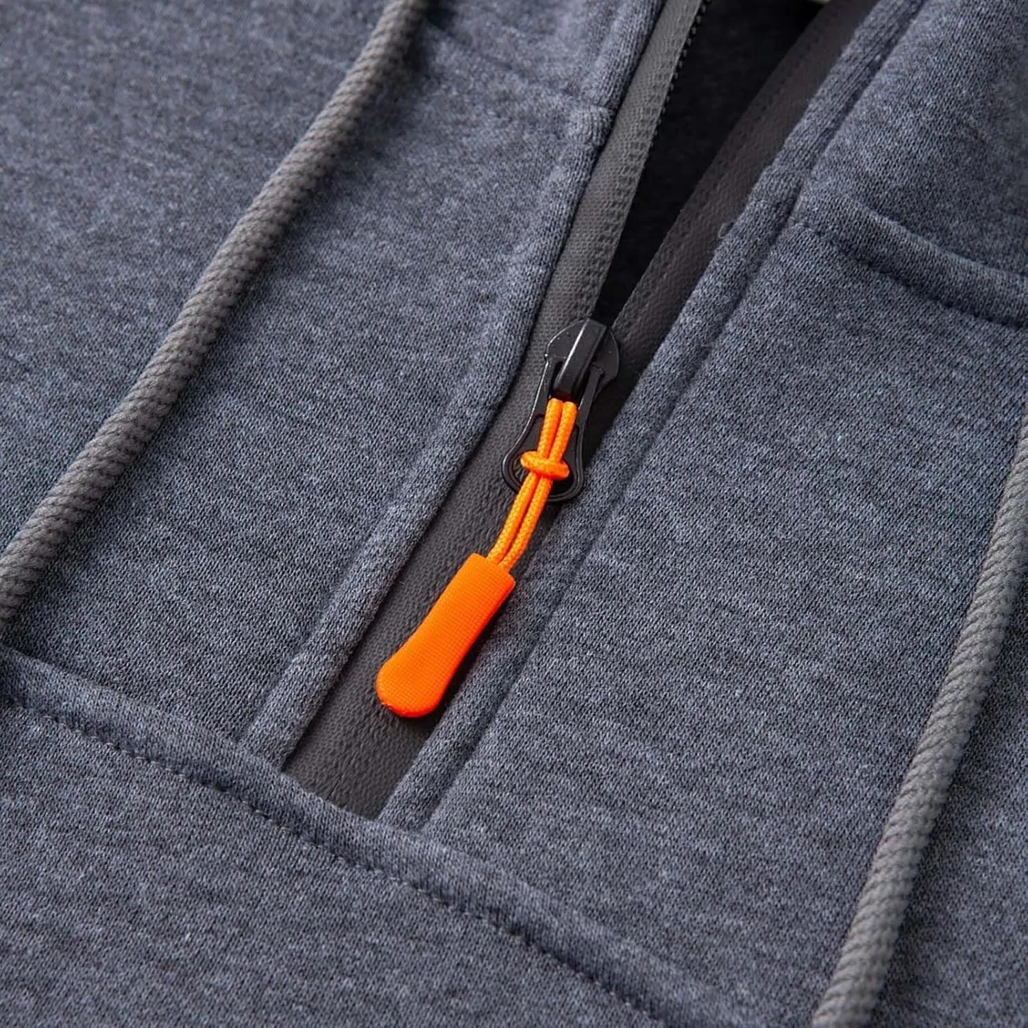 Mens Hoodies Fleece Casual Coats Autumn Classic Trendy Long Sleeve Multi Pocket Zipper Blouse Jacket Fashion Tops