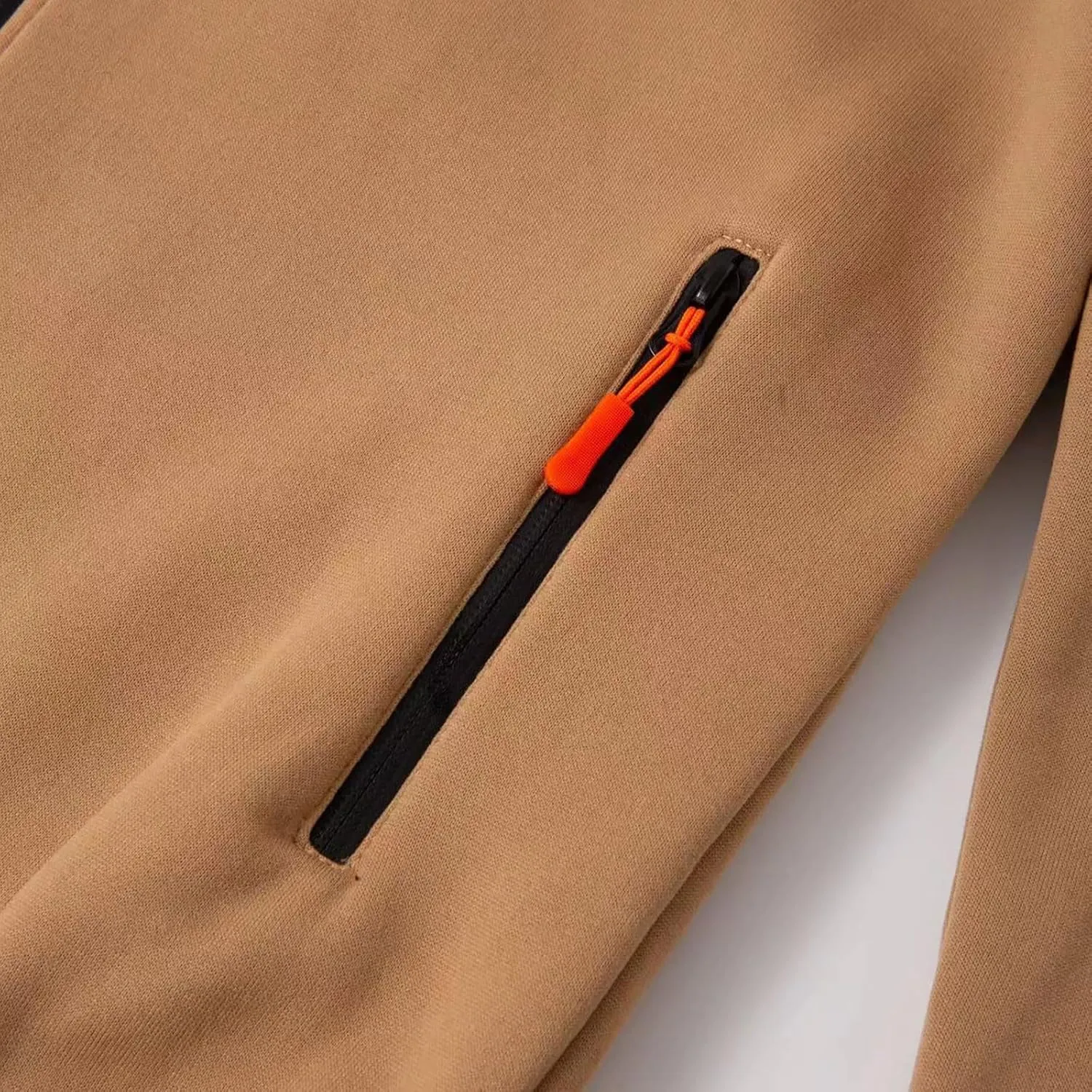 Mens Hoodies Fleece Casual Coats Autumn Classic Trendy Long Sleeve Multi Pocket Zipper Blouse Jacket Fashion Tops