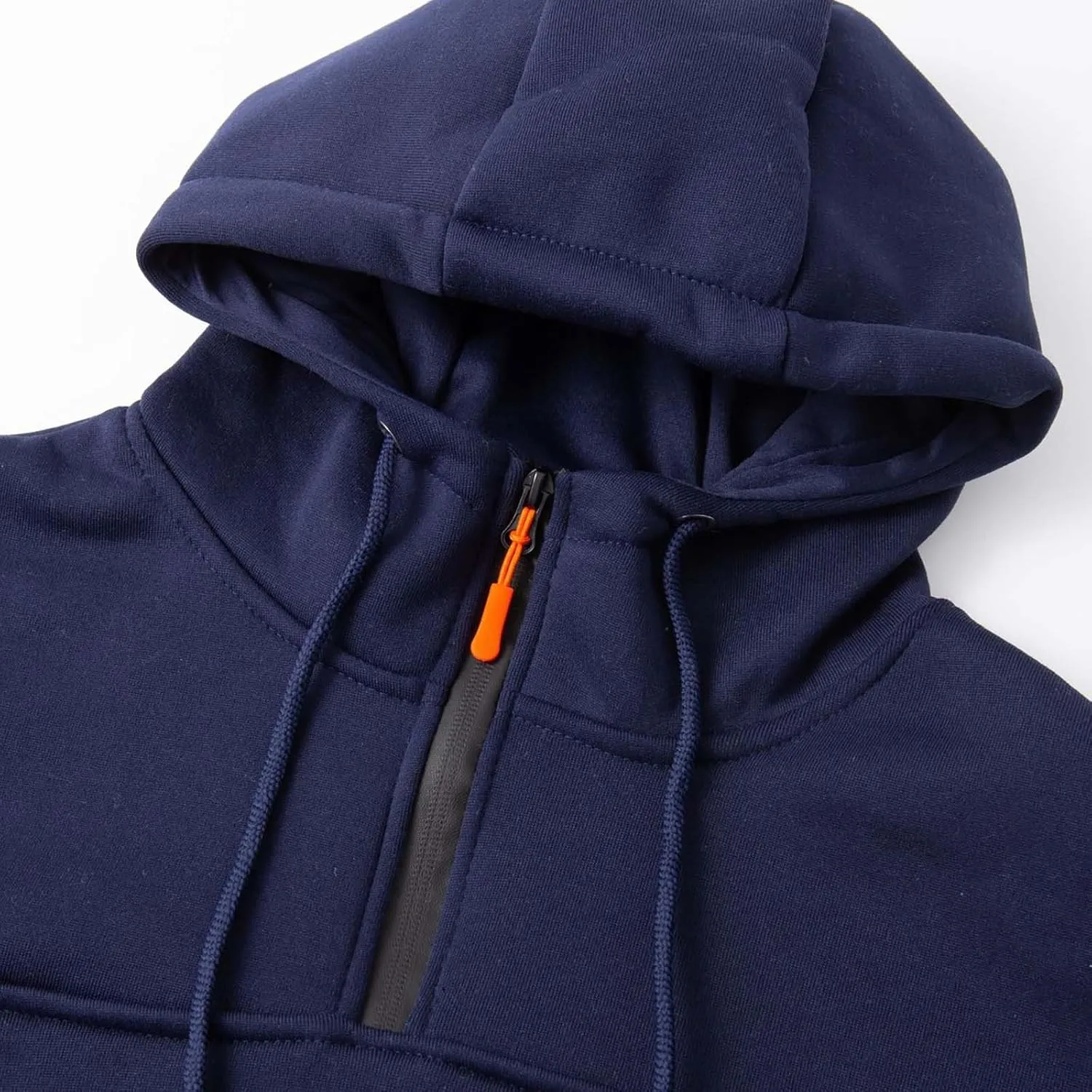 Mens Hoodies Fleece Casual Coats Autumn Classic Trendy Long Sleeve Multi Pocket Zipper Blouse Jacket Fashion Tops