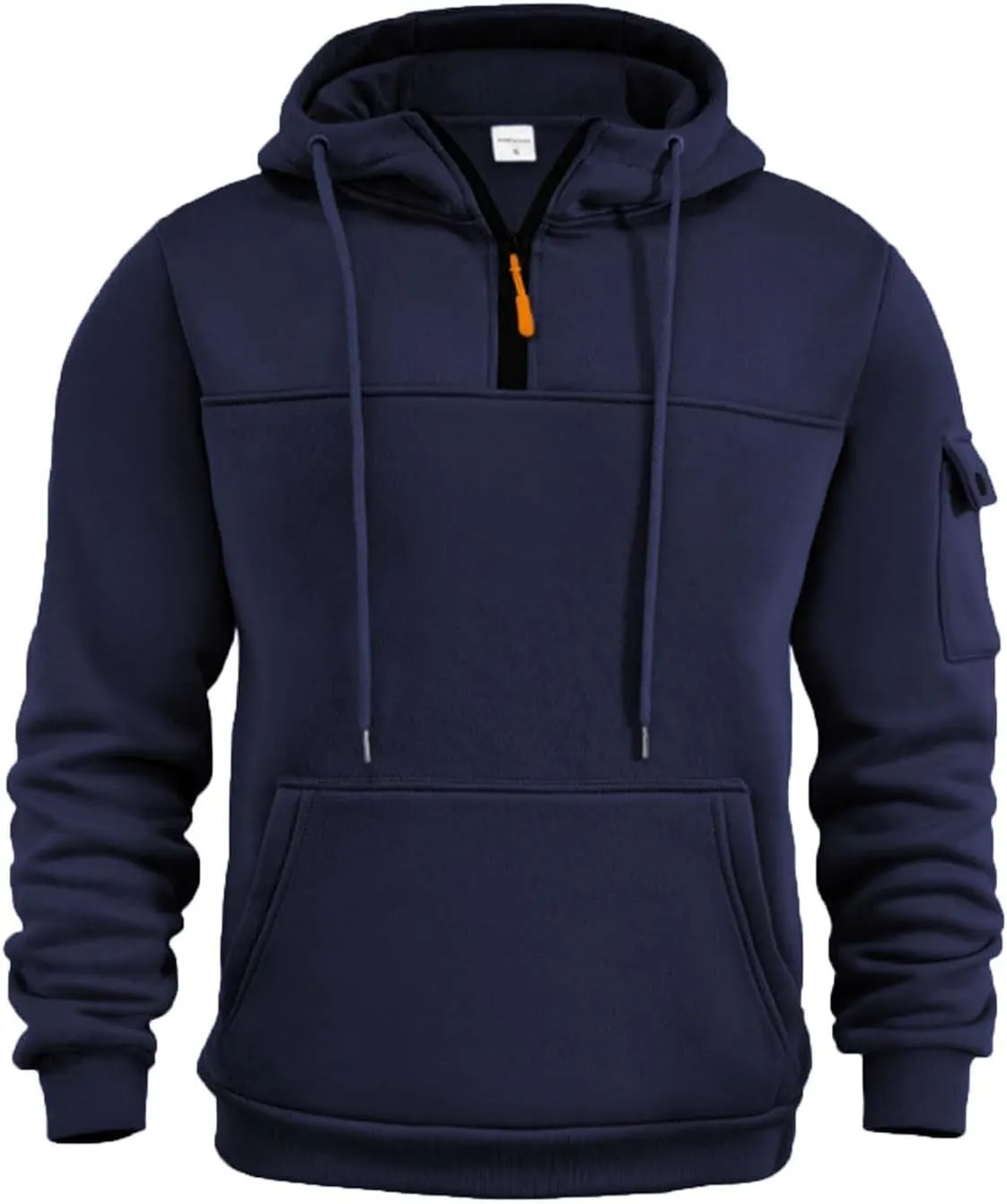 Mens Hoodies Fleece Casual Coats Autumn Classic Trendy Long Sleeve Multi Pocket Zipper Blouse Jacket Fashion Tops