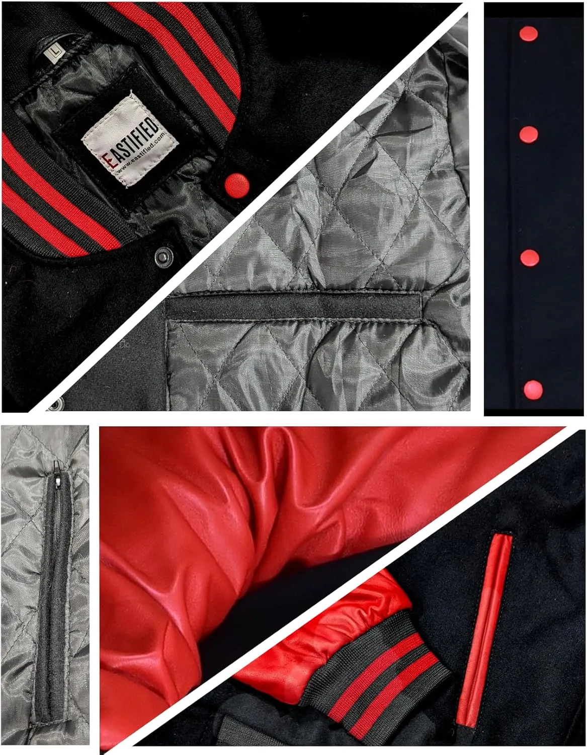 Mens Hotline Miami Varsity Letterman Fashion Wool Bomber Slim Fit Casual Warm Boys College Baseball Jacket