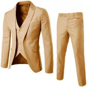 Men's Jacket Suit 2 Piece Slim Fit Casual Button Sport Coats Lightweight Business Suit Jackets