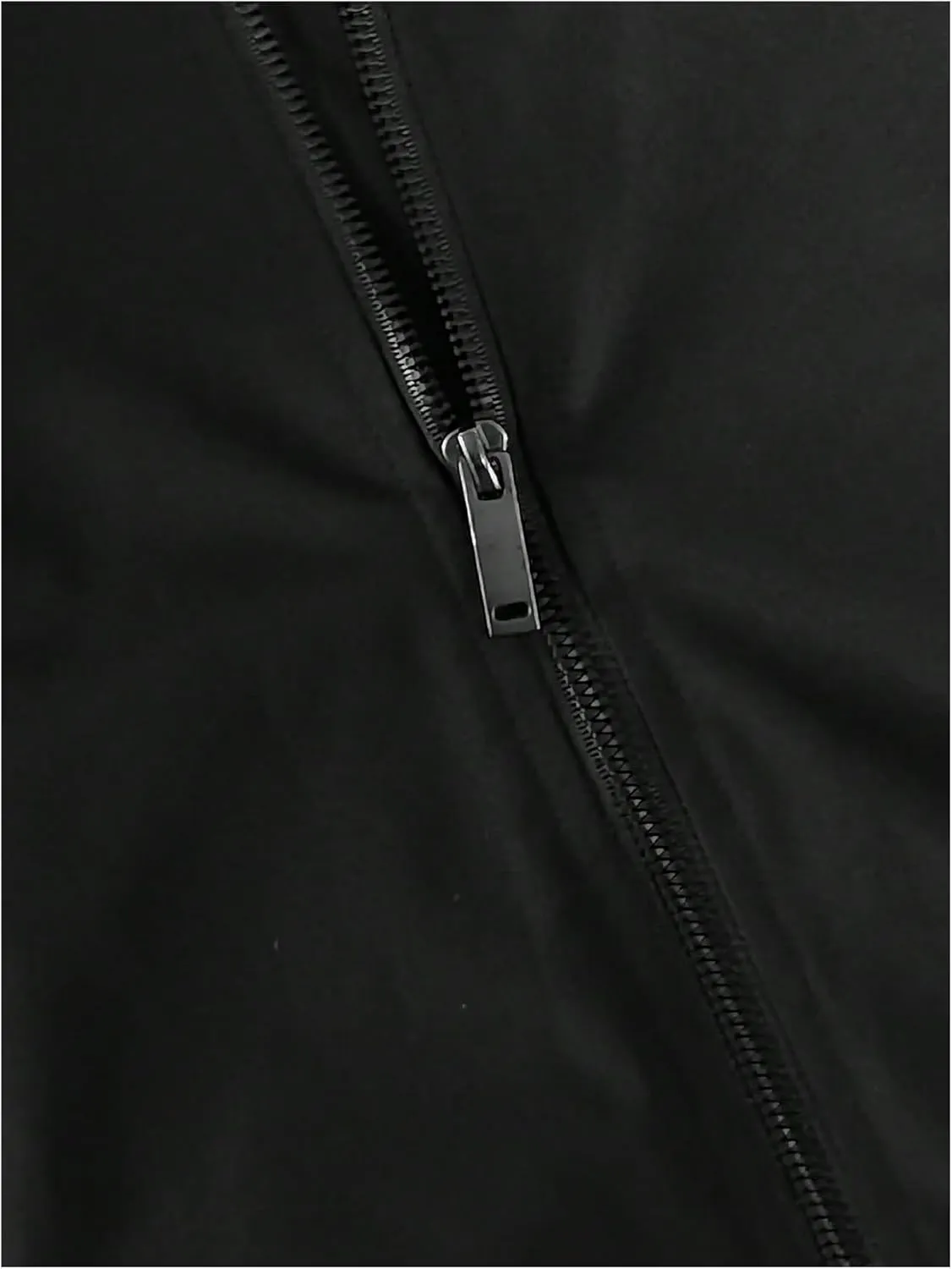 Men's Letter Printed Long Sleeve Bomber Jackets Zip Up Outerwear Coats