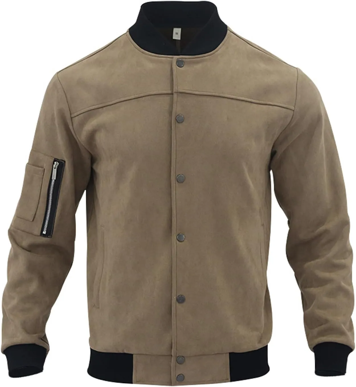 Mens Lightweight Flannel Coat Waterproof Windbreaker Anorak Featuring Casual Zipper Pocket Sweater Jacket