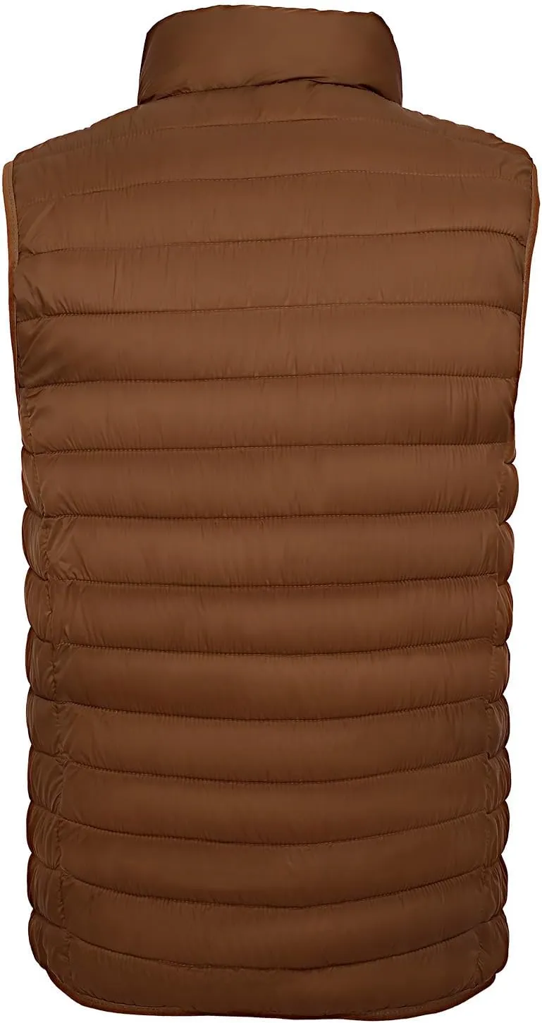 Men's Lightweight Puffer Vest Water-Resistant Golf Outdoor Winter Sleeveless Puffer Vest