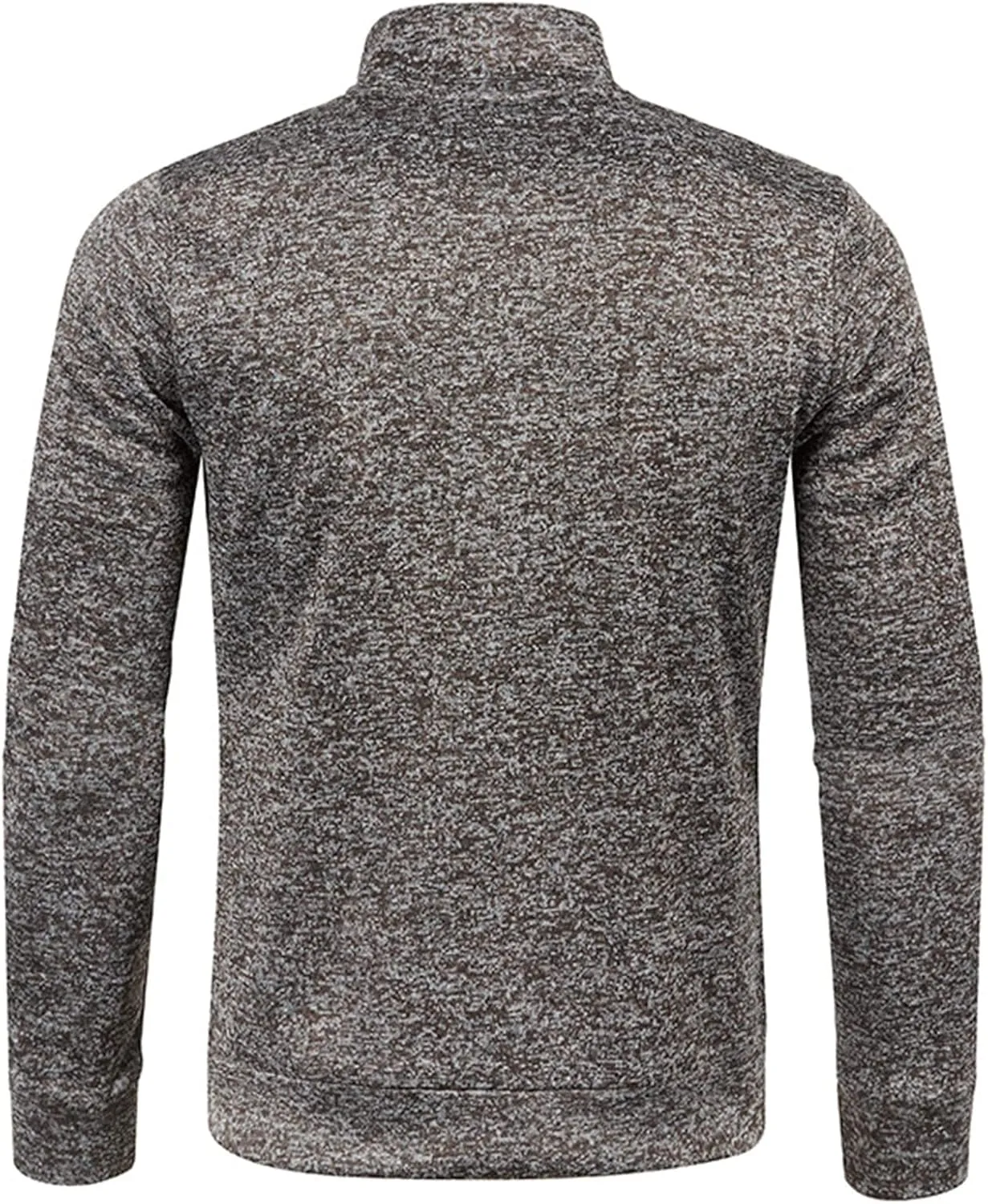 Mens Lightweight Sweater Full Zip Mock Neck Fleece Soft Sweatshirts Jogging Athletic Fall Winter Jackets with Pockets