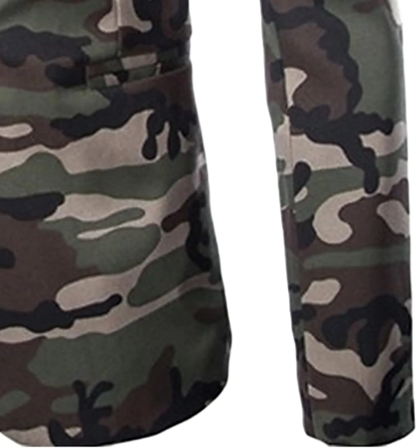 Men's Military Camouflage Suit Outdoor Notched Lapel Sport Jacket Classic Fit Camo Blazer Coat Jacket Tops