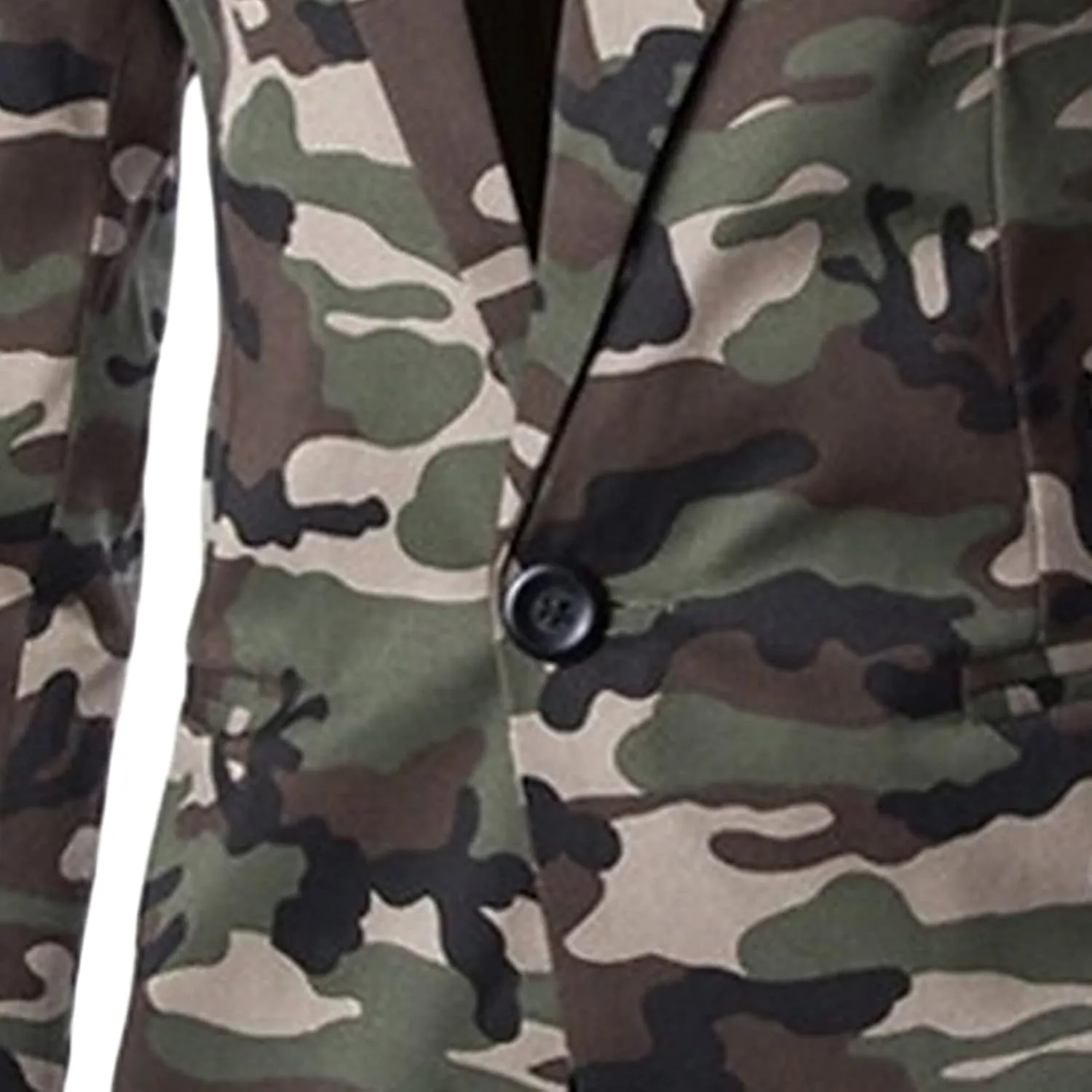 Men's Military Camouflage Suit Outdoor Notched Lapel Sport Jacket Classic Fit Camo Blazer Coat Jacket Tops