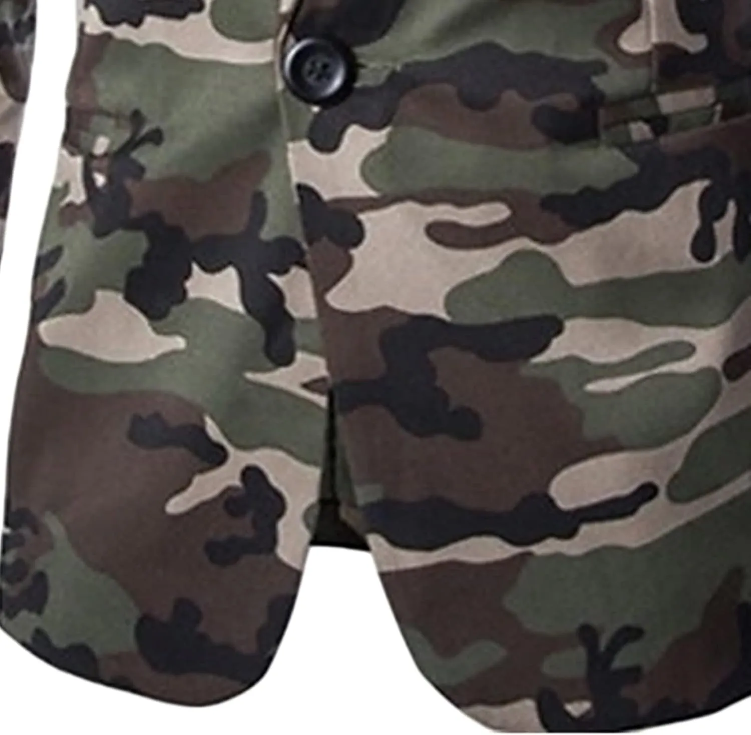Men's Military Camouflage Suit Outdoor Notched Lapel Sport Jacket Classic Fit Camo Blazer Coat Jacket Tops